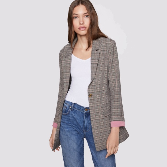 bcbg plaid blazer